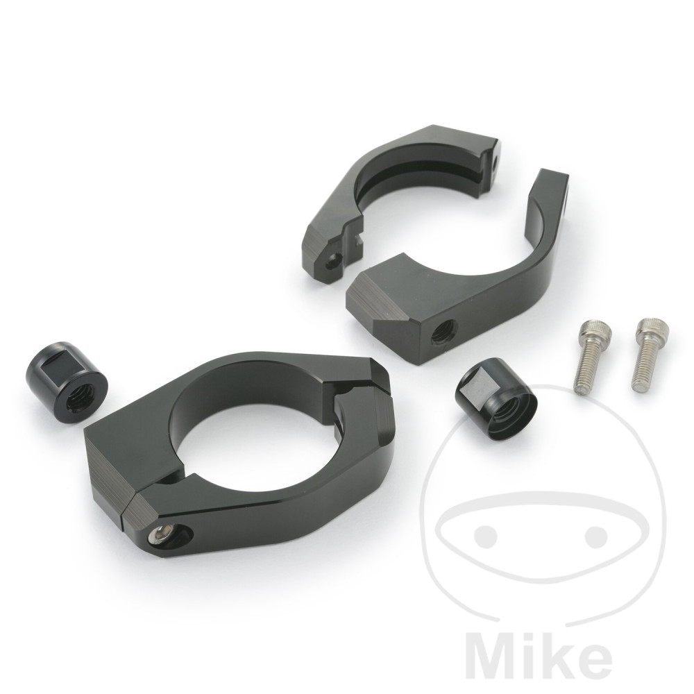 abrazadera de horquilla con soporte para intermitente 41 mm alu