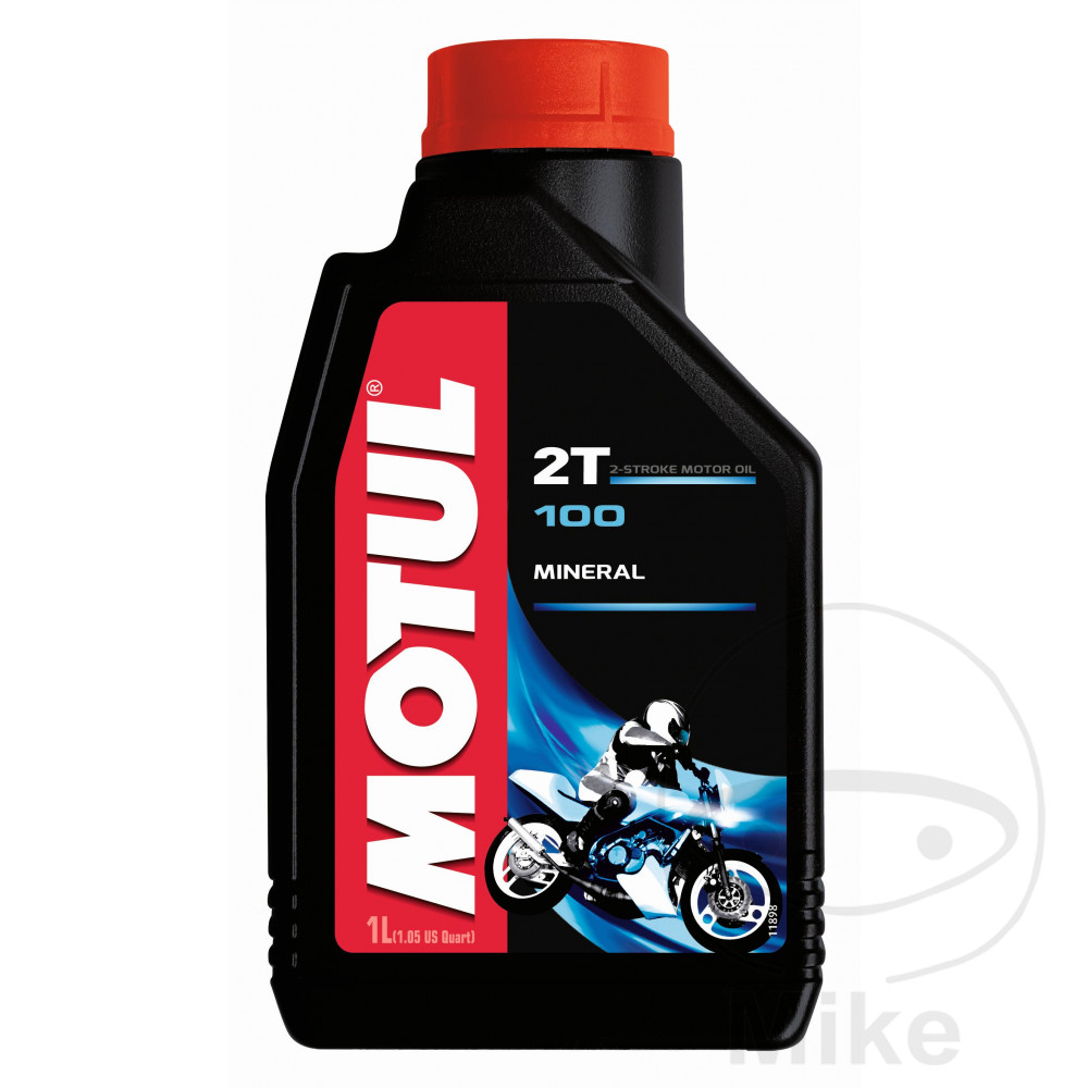 minerale motorolie voor motorfietsen 2T 1L  100 - Afbeelding 1 van 1