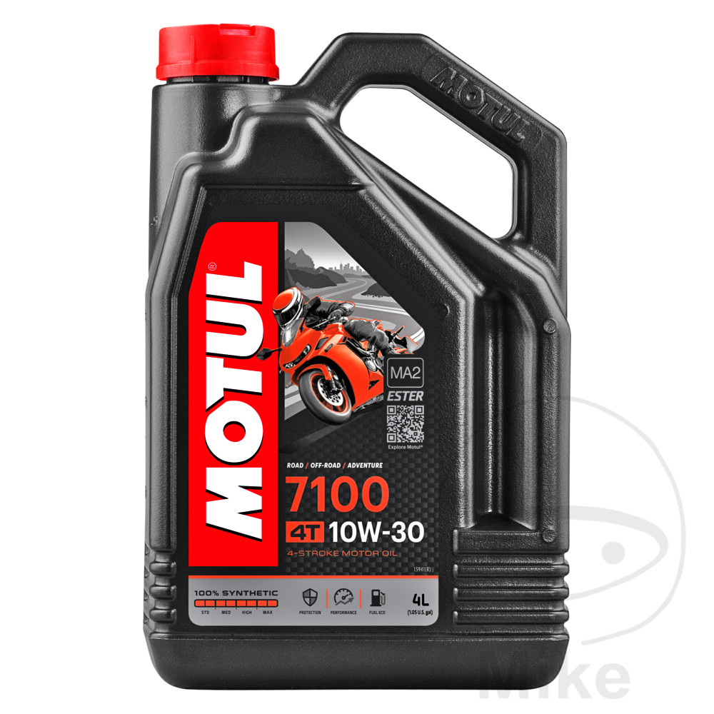 Olio motore sintetico per moto 10W30 4T 4L  7100