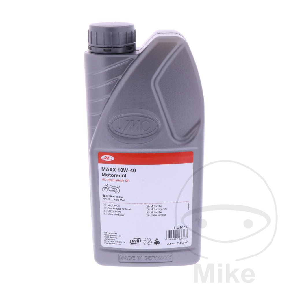 aceite de motor sintético para moto maxx 10w40 4t 1l