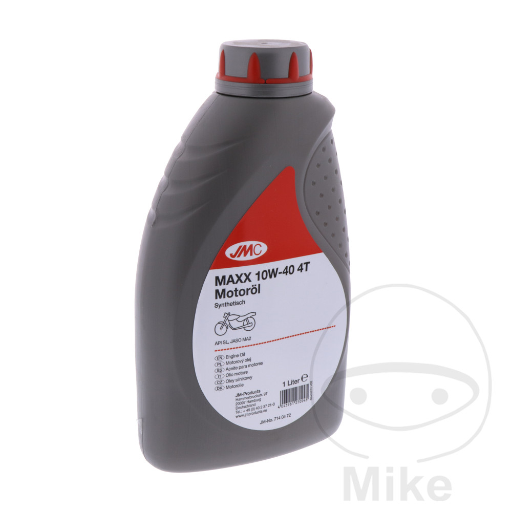 aceite de motor sintético para moto maxx 10w40 4t 1l