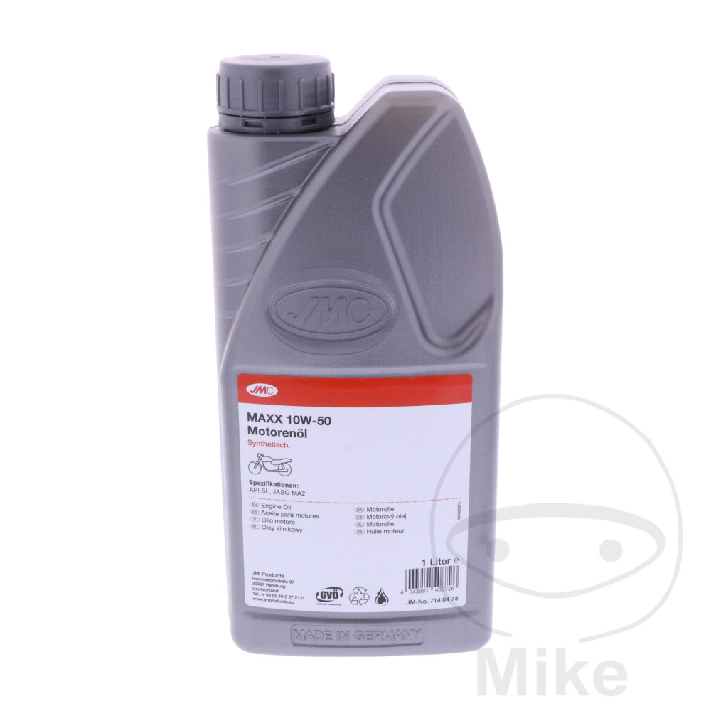 aceite de motor sintético para moto maxx 10w50 4t 1l