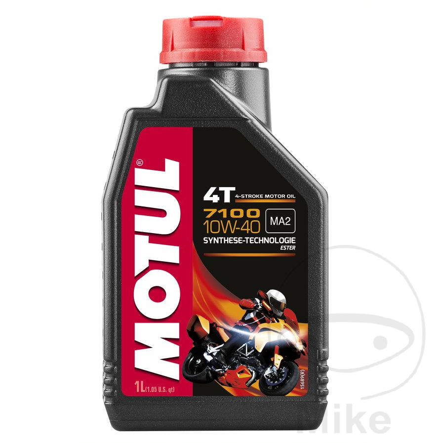 aceite de motor sintético para moto 10w40 4t 1l 
 7100 altn: 7140472