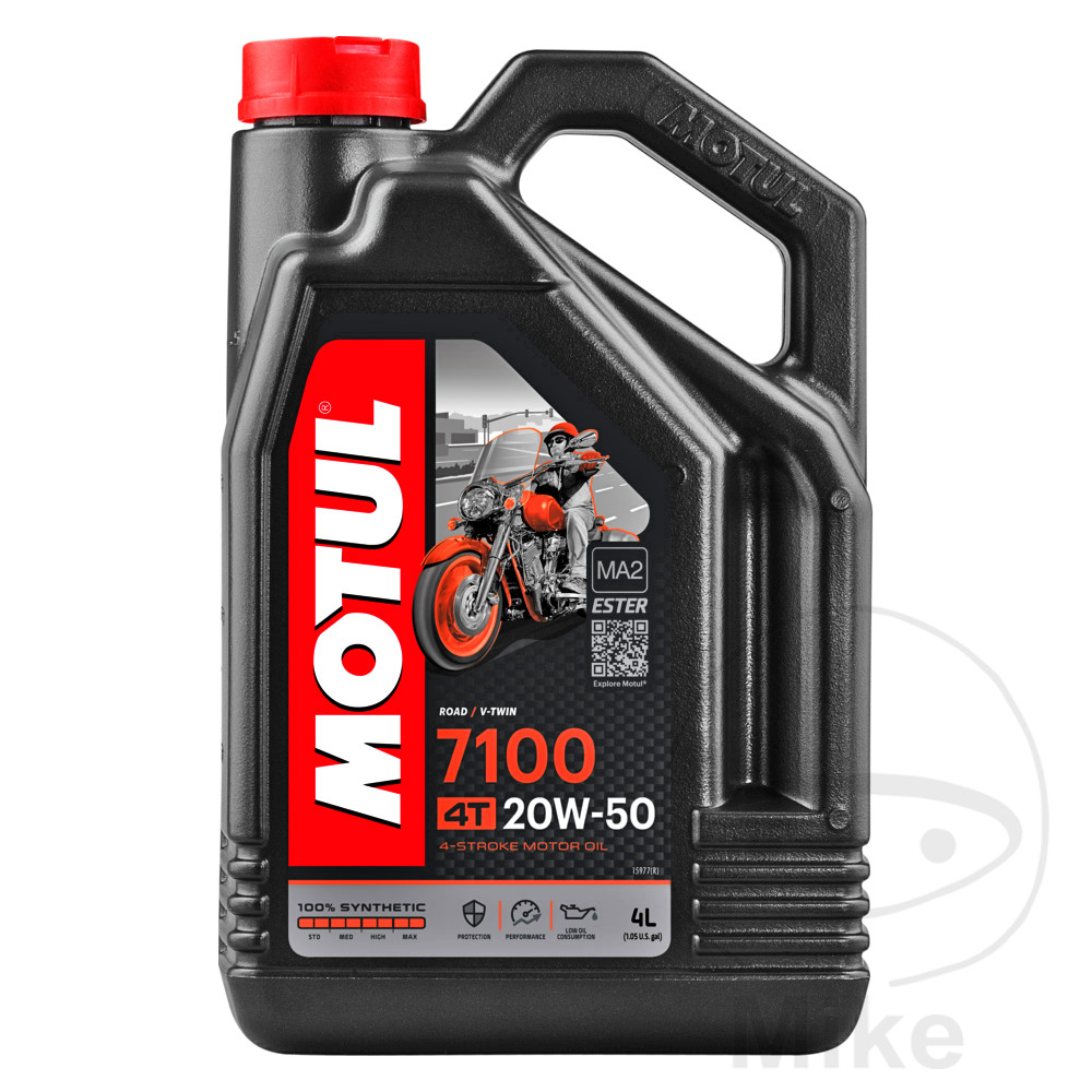 aceite de motor sintético para moto 20w50 4t 4l 
 7100