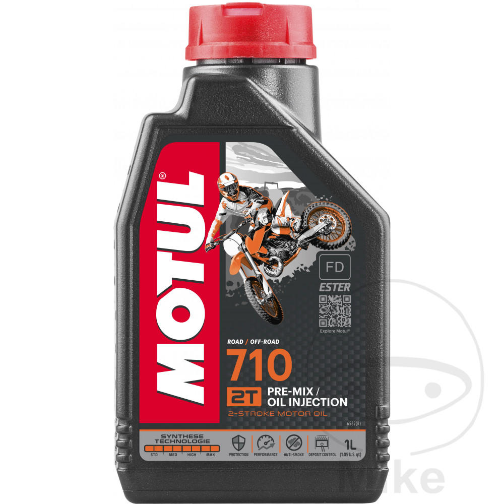 aceite de motor sintético para moto 2t 1l 
 710 altn: 7140393