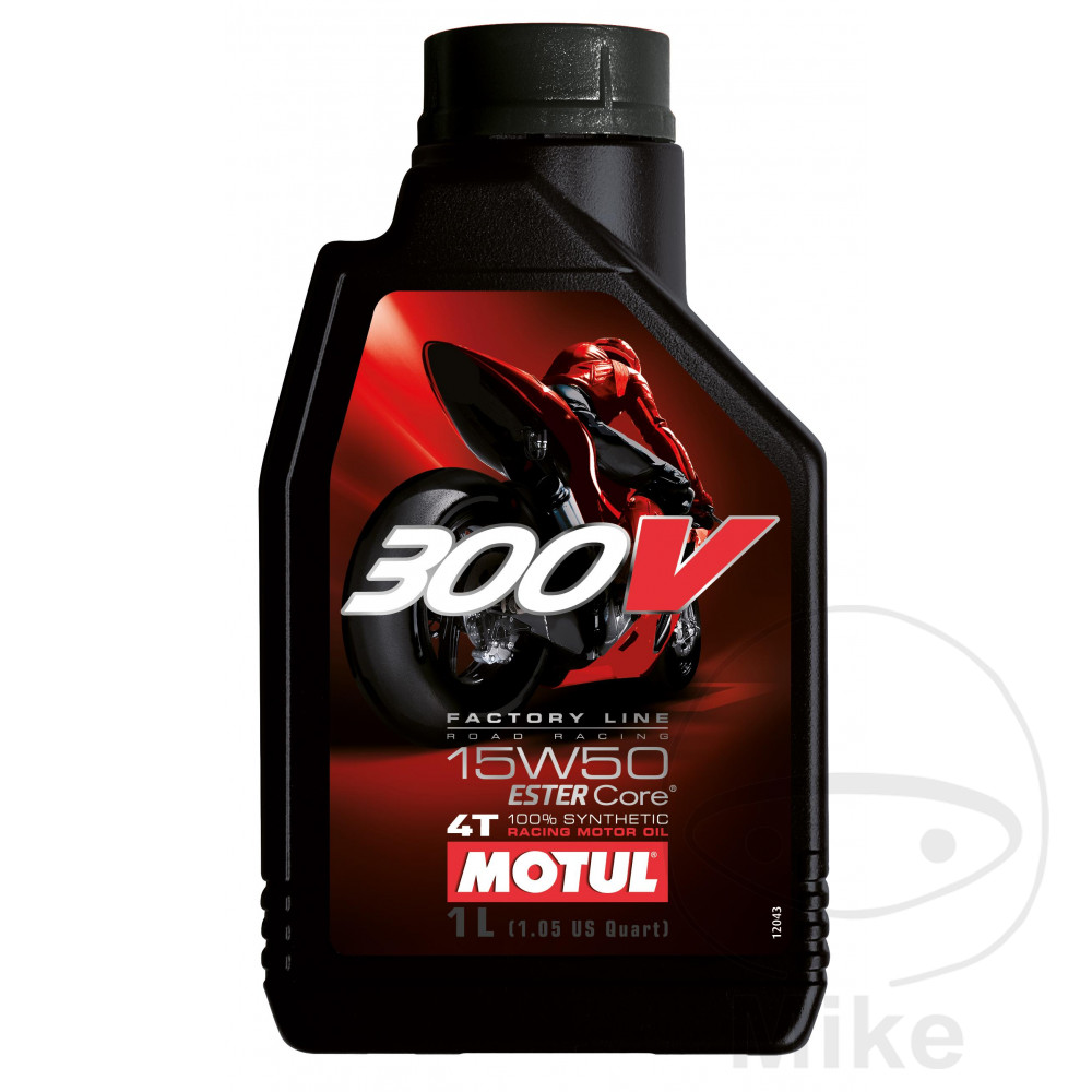 aceite de motor sintético para moto 15w50 4t 1l 
 300v fl road racing