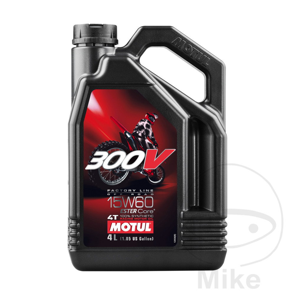 aceite de motor sintético para moto 15w60 4t 4l 
 300v fl off road
