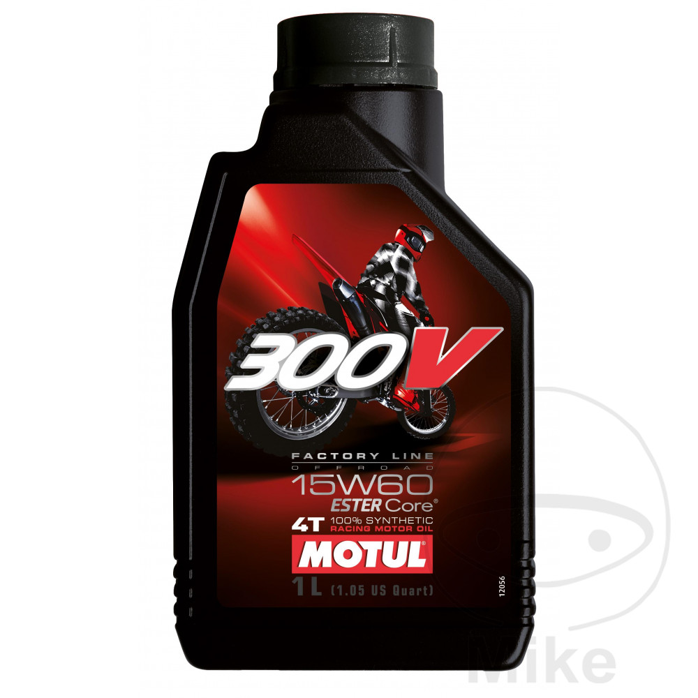 aceite de motor sintético para moto 15w60 4t 1l 
 300v fl off road