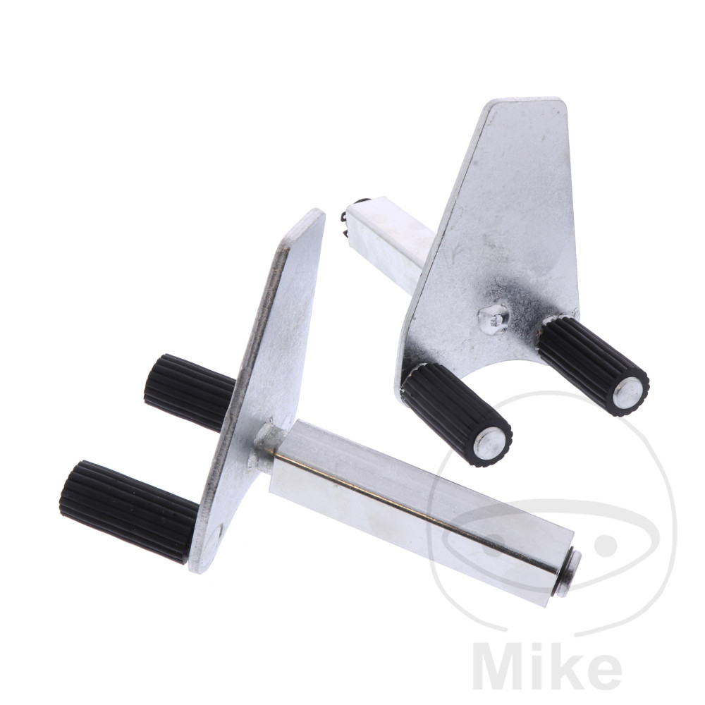 adaptador universal con rodillos para caballete de moto