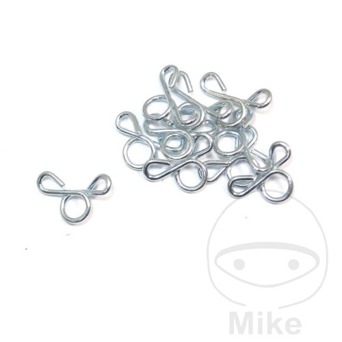 set abrazaderas de manguera de combustible galvanizadas ø 4 mm (20u)