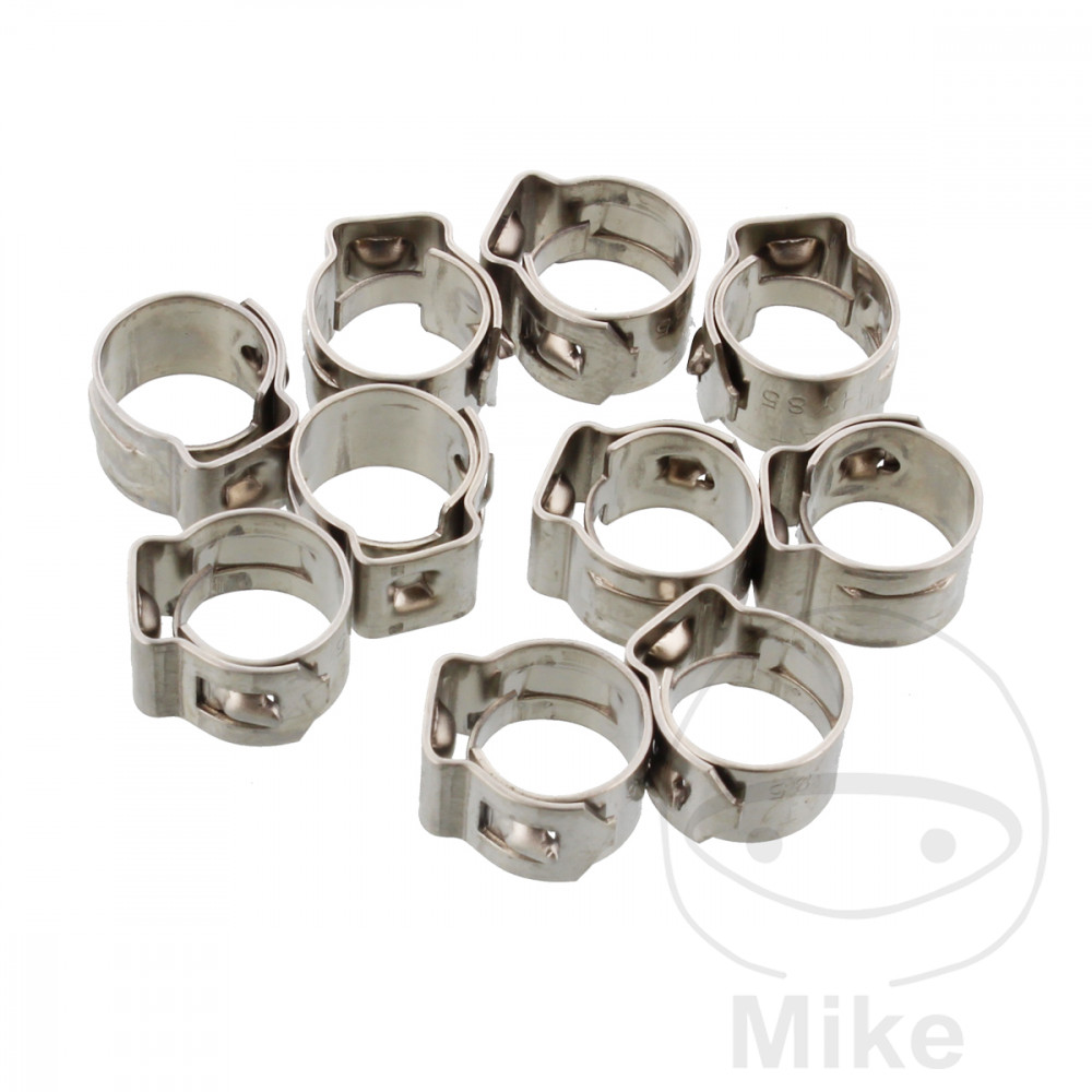 fleje perforado de abrazadera ø 8.5 mm wd 7 mm stainless steel (10u)