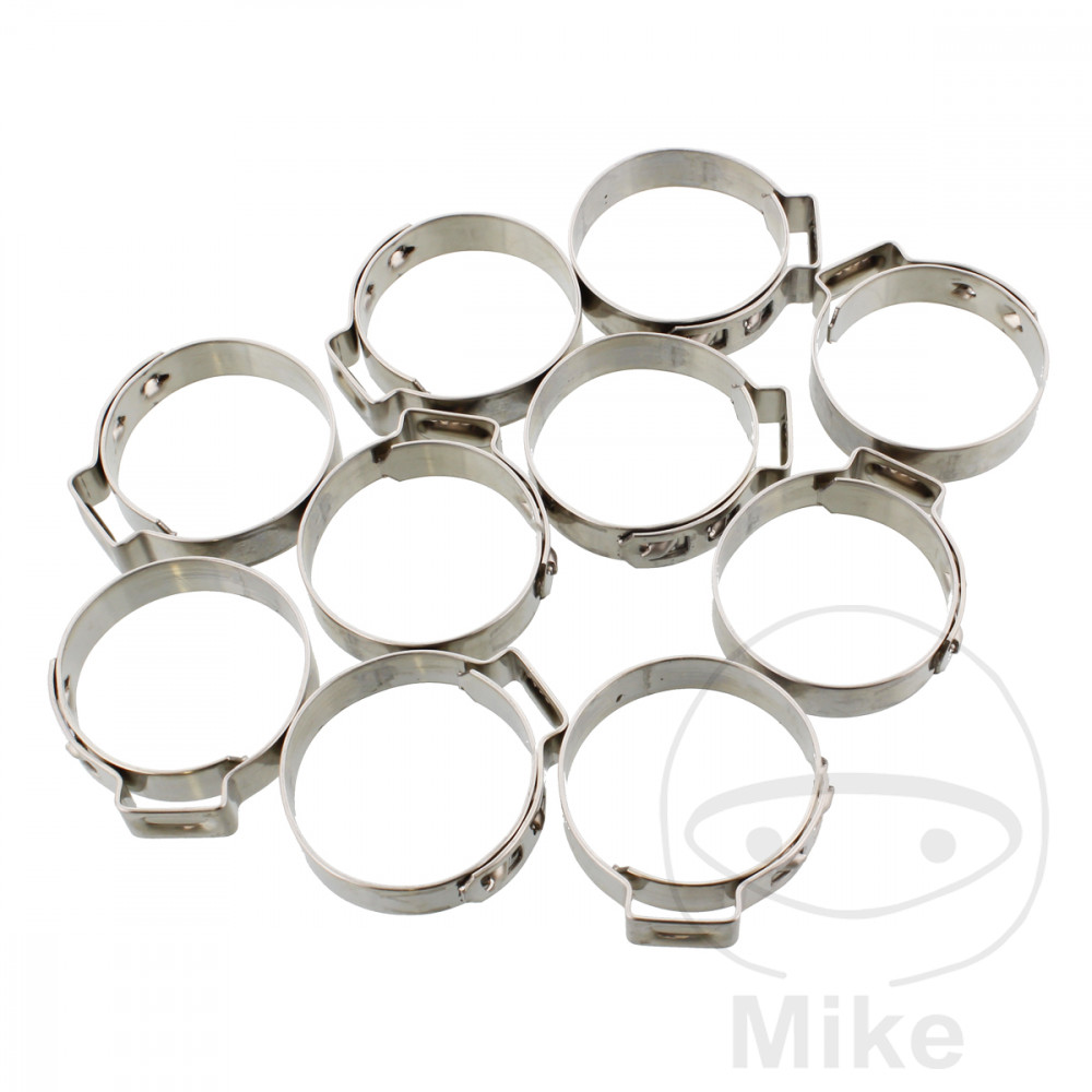 fleje perforado de abrazadera ø 25 mm wd 7 mm stainless steel (10u)