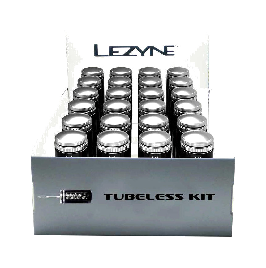 expositor caja kit recauchutado reparacion tubeless cubiertas sin camara 24u