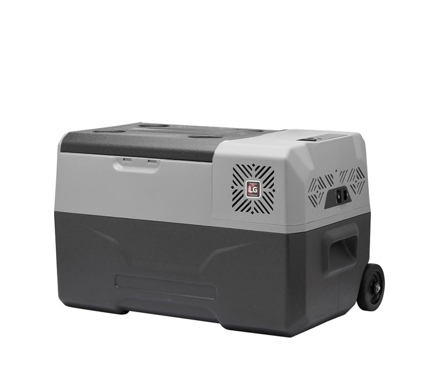 nevera con compresor y conexion bluetooth y usb, ruedas y asa de transporte 12/24/220v 30l