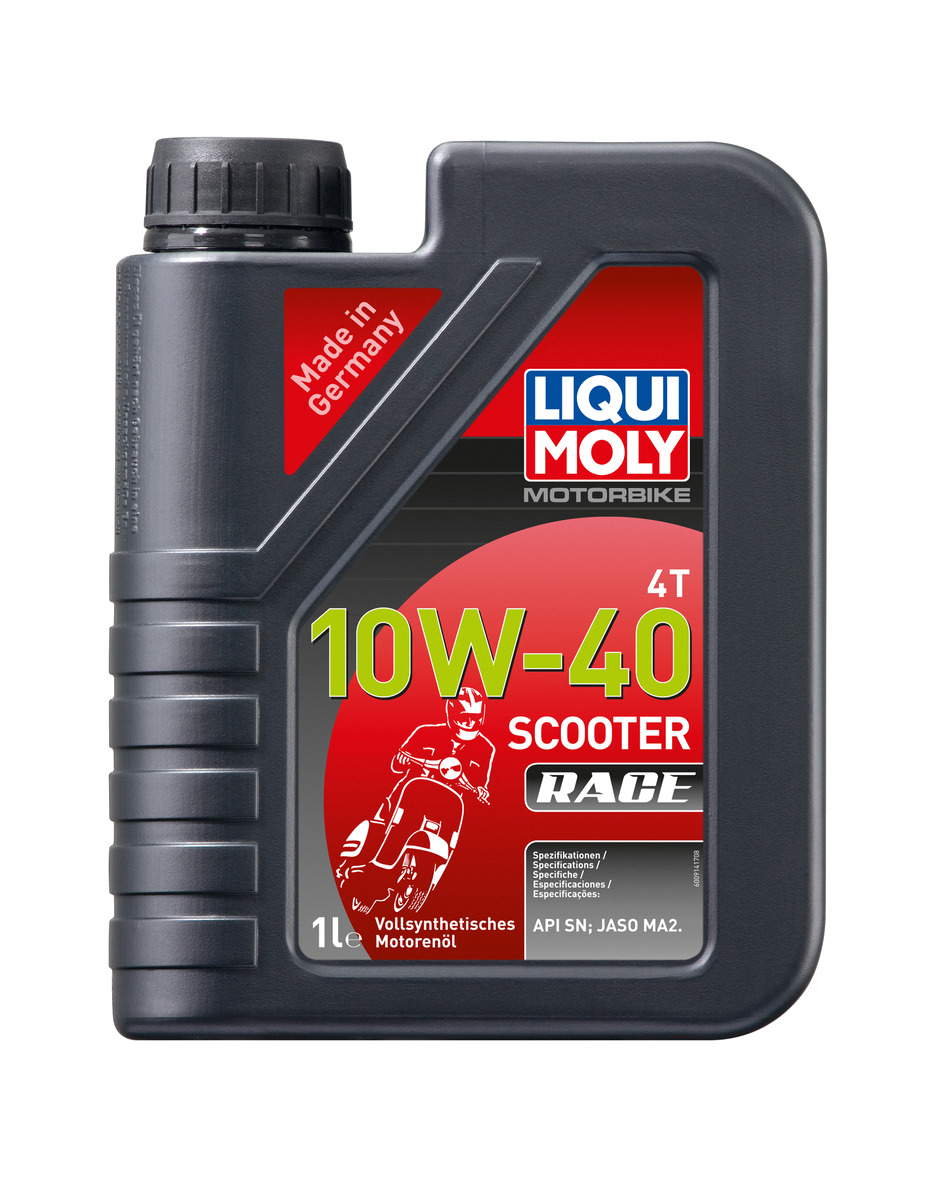 bote de aceite sintetico 1 l 100 10w-40 scooter race