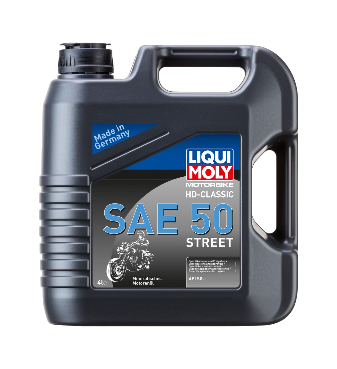 garrafa de aceite  hd-classic sae50 street 4 l
