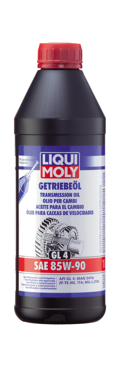 botella de aceite de transmisión  gl4 85w90 1 l