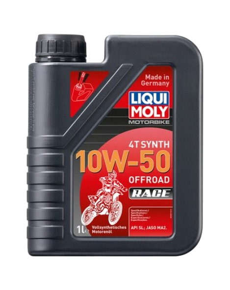 aceite lubricante para motor 1l 100% sintético 4t synth 10w-50 off road race 3051