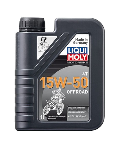 aceite lubricante para motor 1l semi-sintético 4t 15w-50 off road 3057