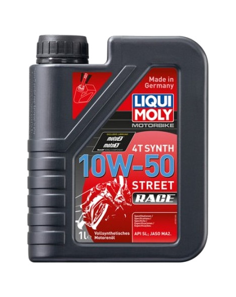 aceite lubricante para motor 1l motorbike 4t sintético 10w-50 race 1502