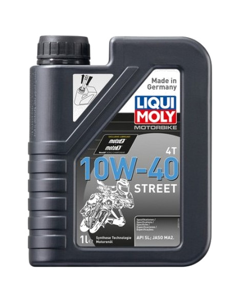 aceite lubricante para motor 1l motorbike 4t semi-sintético 10w-40 street 1521
