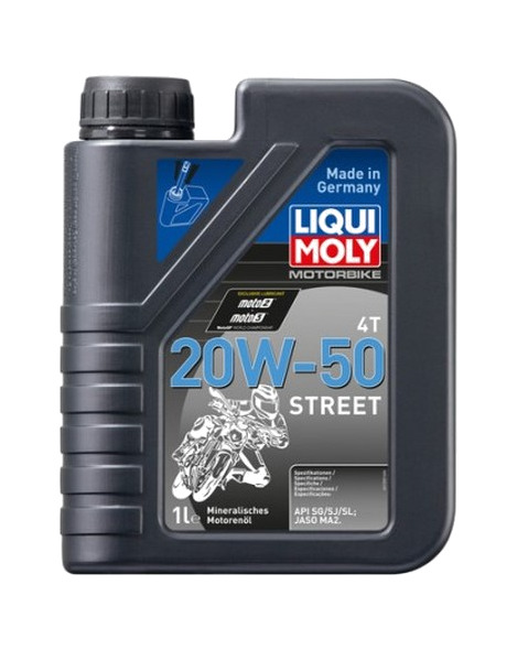 aceite lubricante para motor 1l motorbike 4t mineral 20w-50 street 1500