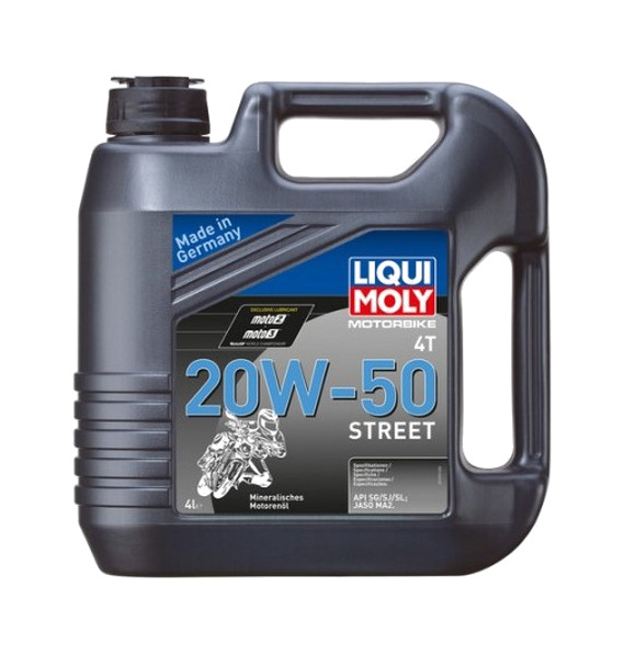 aceite lubricante para motor 4l motorbike 4t mineral 20w-50 street 1696