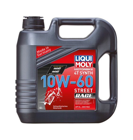 aceite lubricante para motor 4l 100% sintético 4t synth 10w-60 race