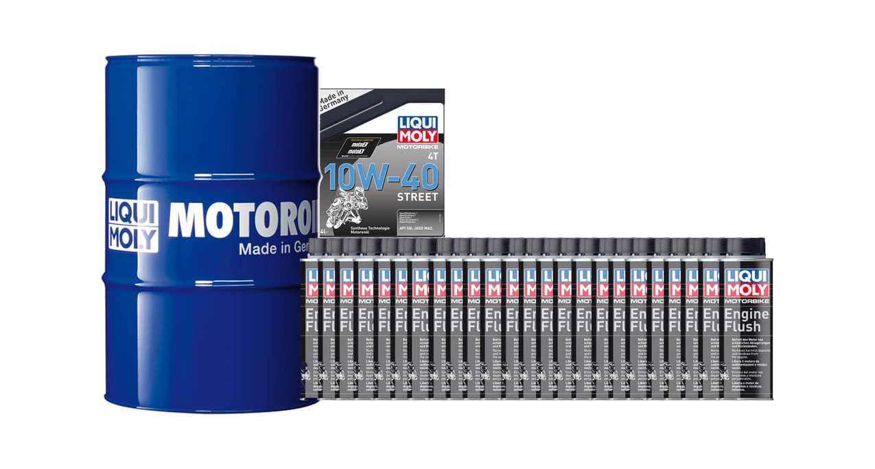 pack bidon aceite sintetico + limpia motores 205 l 10w-40 | 24 u 250 ml