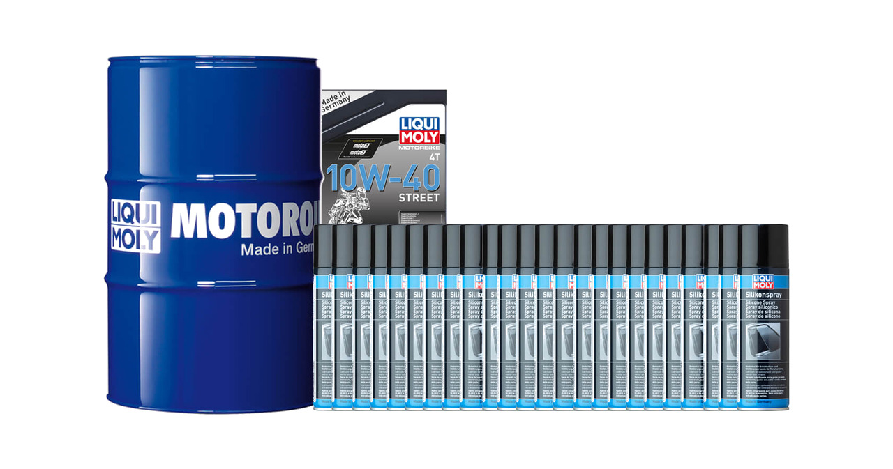 pack bidon aceite sintetico + tratamiento de silicona 205l 10w-40 | 24 u 300 ml