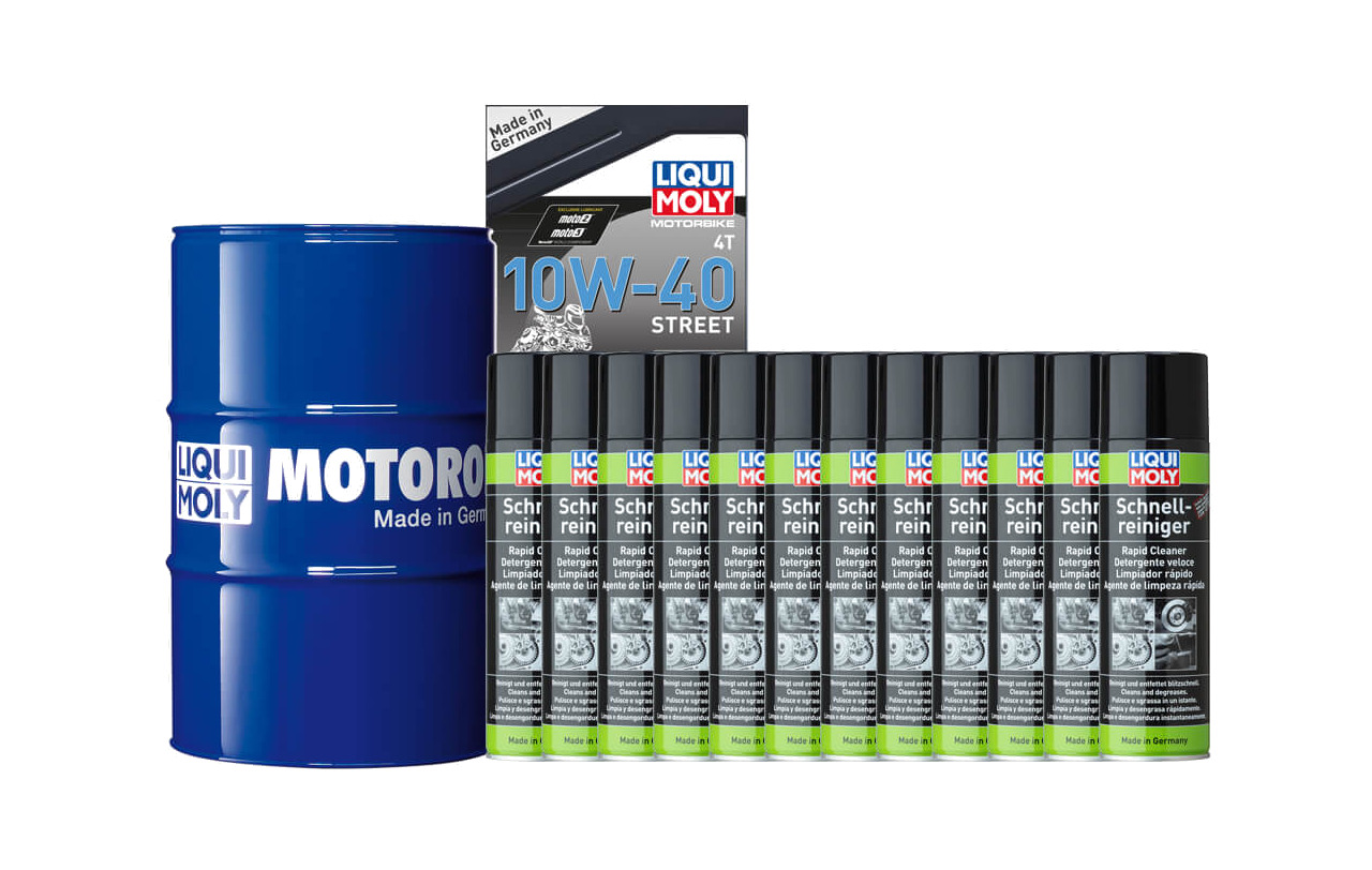 pack bidon aceite sintetico + limpiafrenos 60 l 10w-40 | 12 u 500 ml