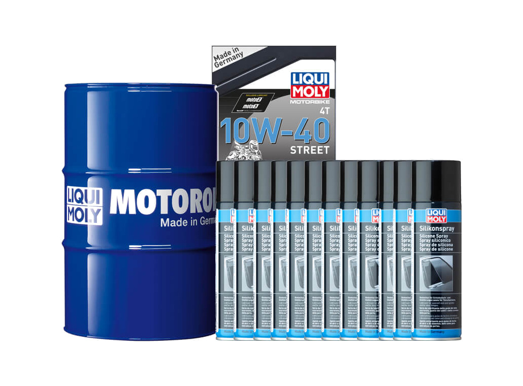 Pack bidon aceite sintetico + tratamiento de silicona 60 L 10W-40 | 12 U 300 ML - Imagen 1 de 1