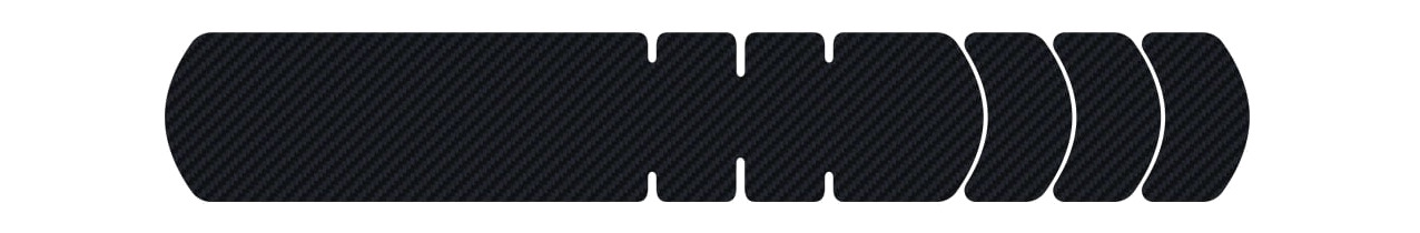 protector para tubo diagonal carbon leather