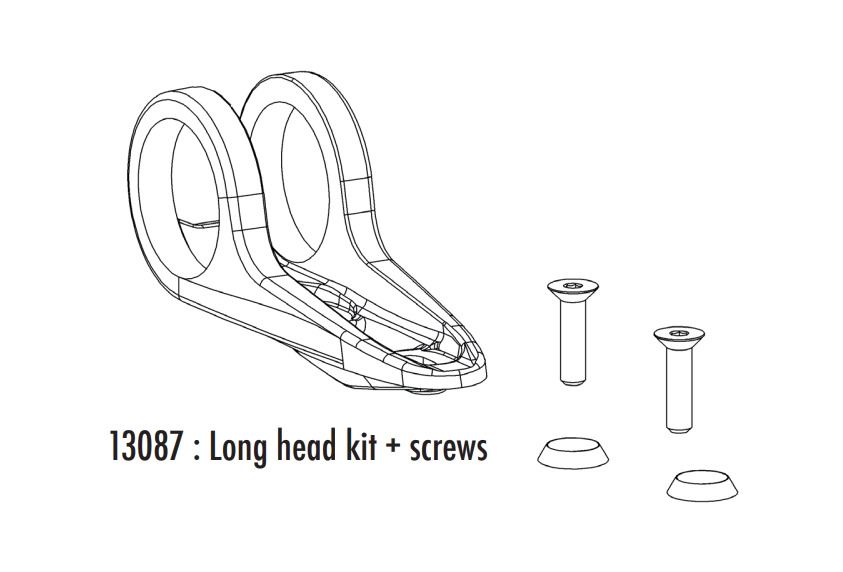 recambio de tornillos aeropost 2 long head screws