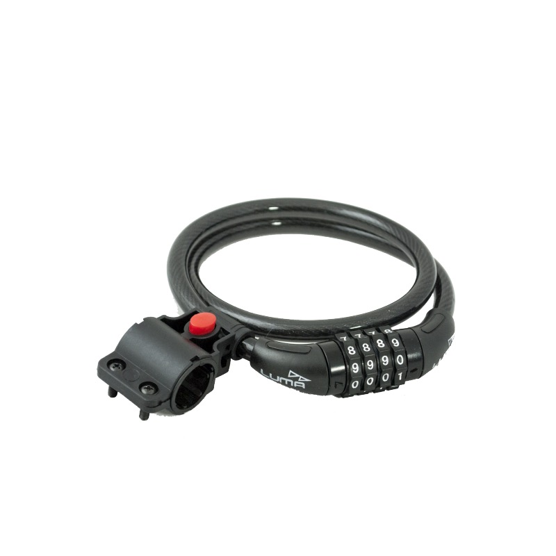 candado antirrobo espiral combinacion enduro spiral match black c/b c36
