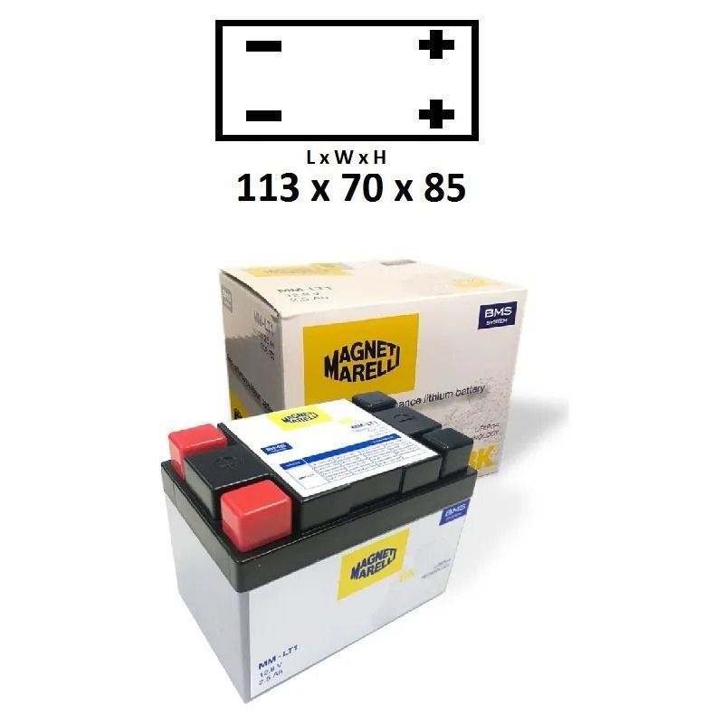 MAGNETI MARELLI Lithium battery with protection and temperature sensor MMLT1 - Picture 1 of 1
