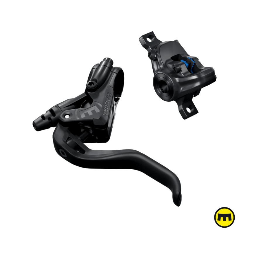 freno de disco, maneta con bomba y pinza mt sport 2-finger 2 pistones 245 g postmount mtb
