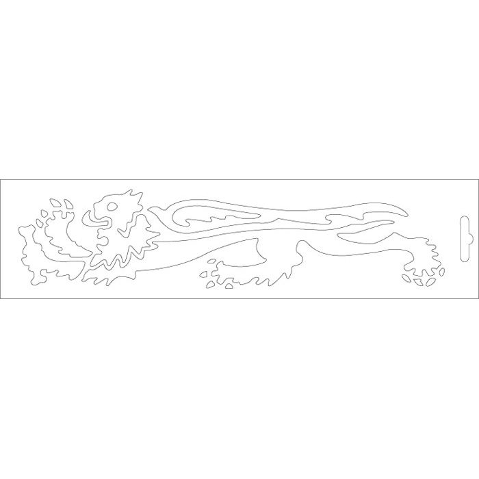 MALOSSI Adhesivo leon blanco lado izquierdo - 23 cm 33 9756 - Imagen 1 de 1