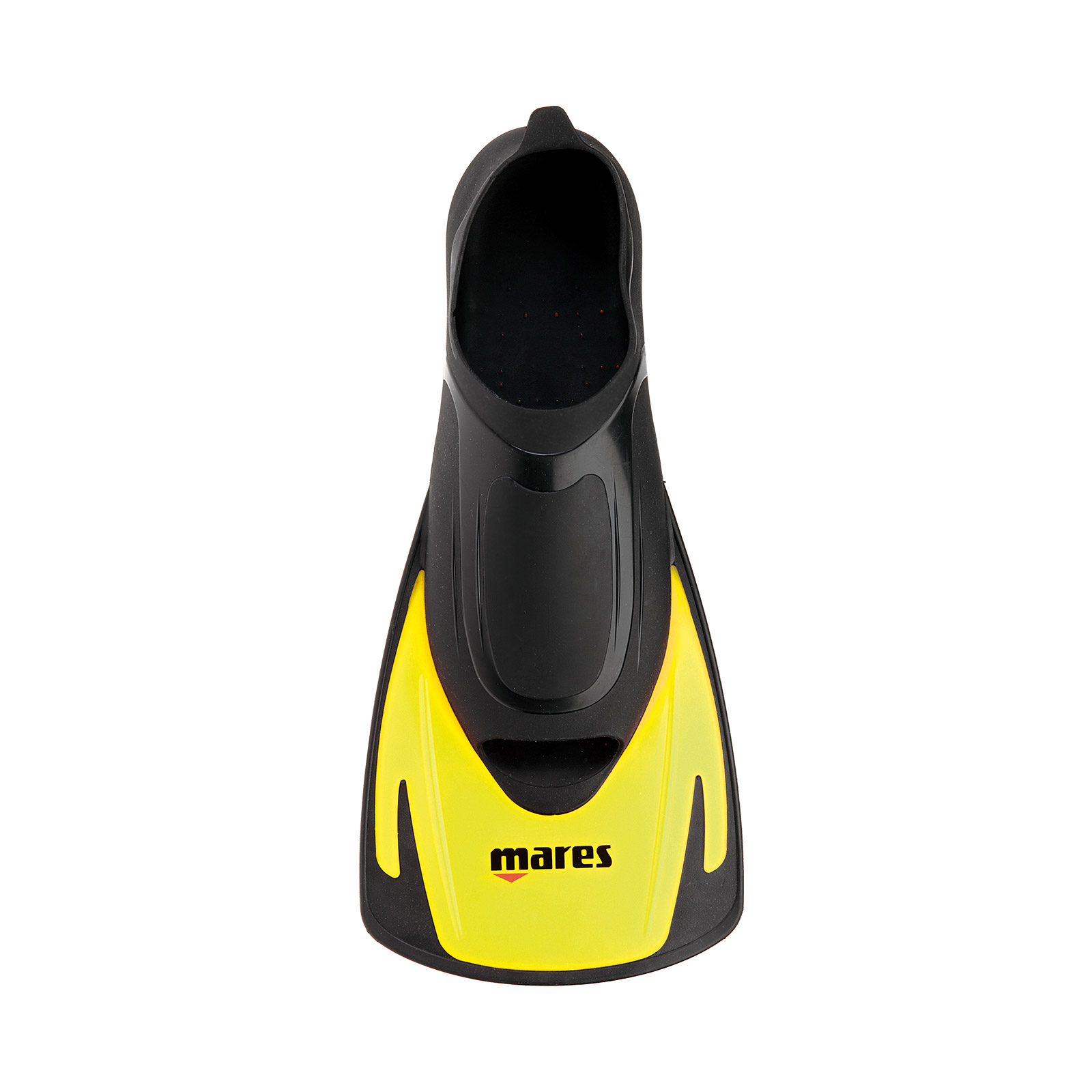 aletas de buceo y natación hermes de pala corta con zapato cómodo y elástico para entrenamiento