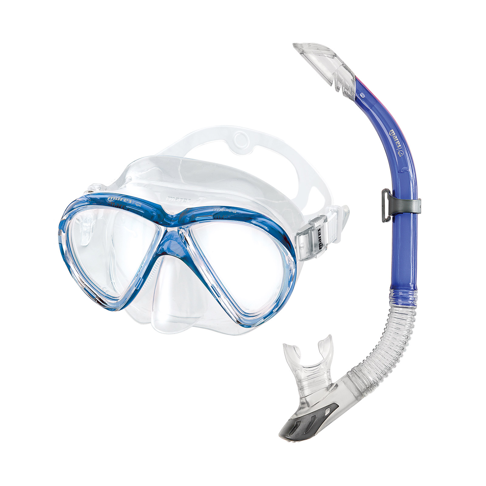 kit mascara y tubo snorkel buceo marea
