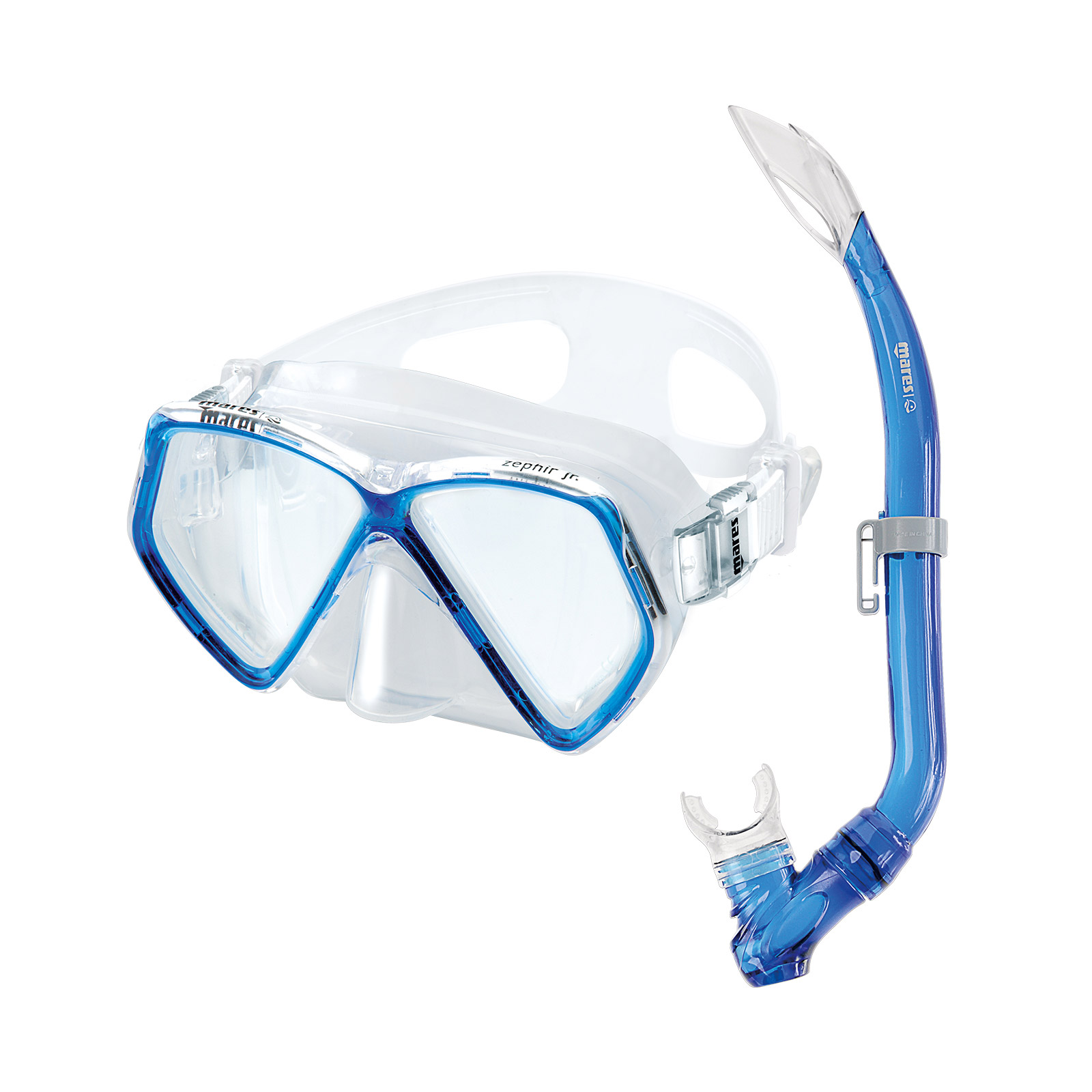 kit mascara y tubo snorkel buceo zephir jr.