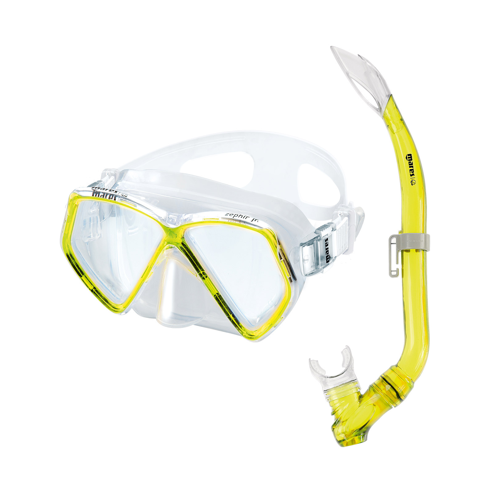kit mascara y tubo snorkel buceo zephir jr.