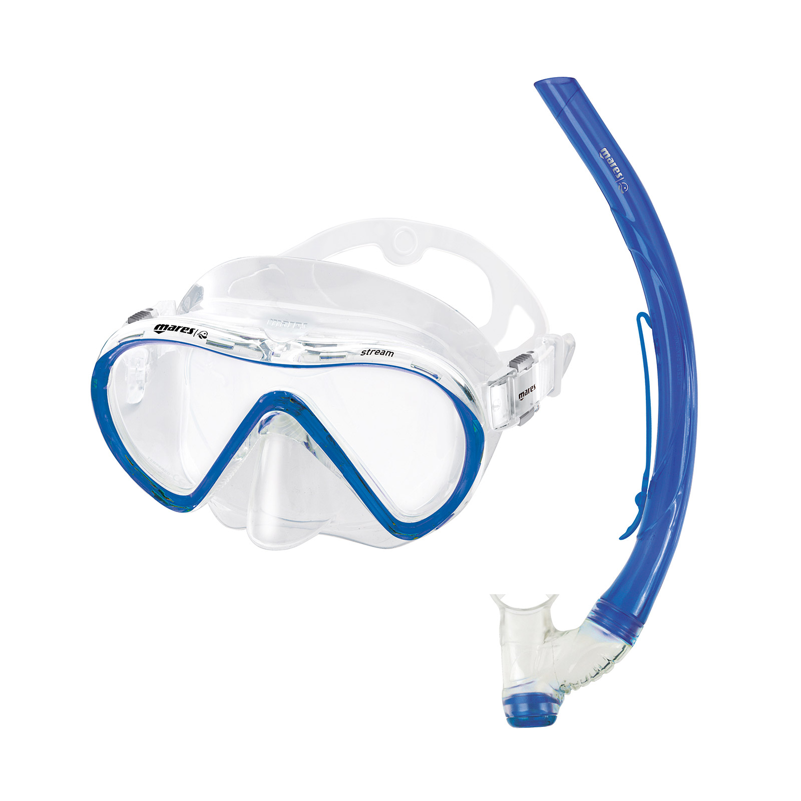 kit mascara y tubo snorkel buceo stream