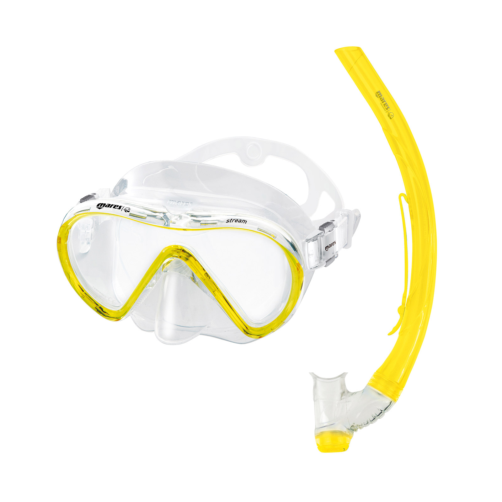 kit mascara y tubo snorkel buceo stream