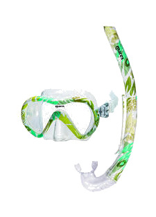 kit de máscara y tubo de snorkel para buceo vento energy jr. de mares