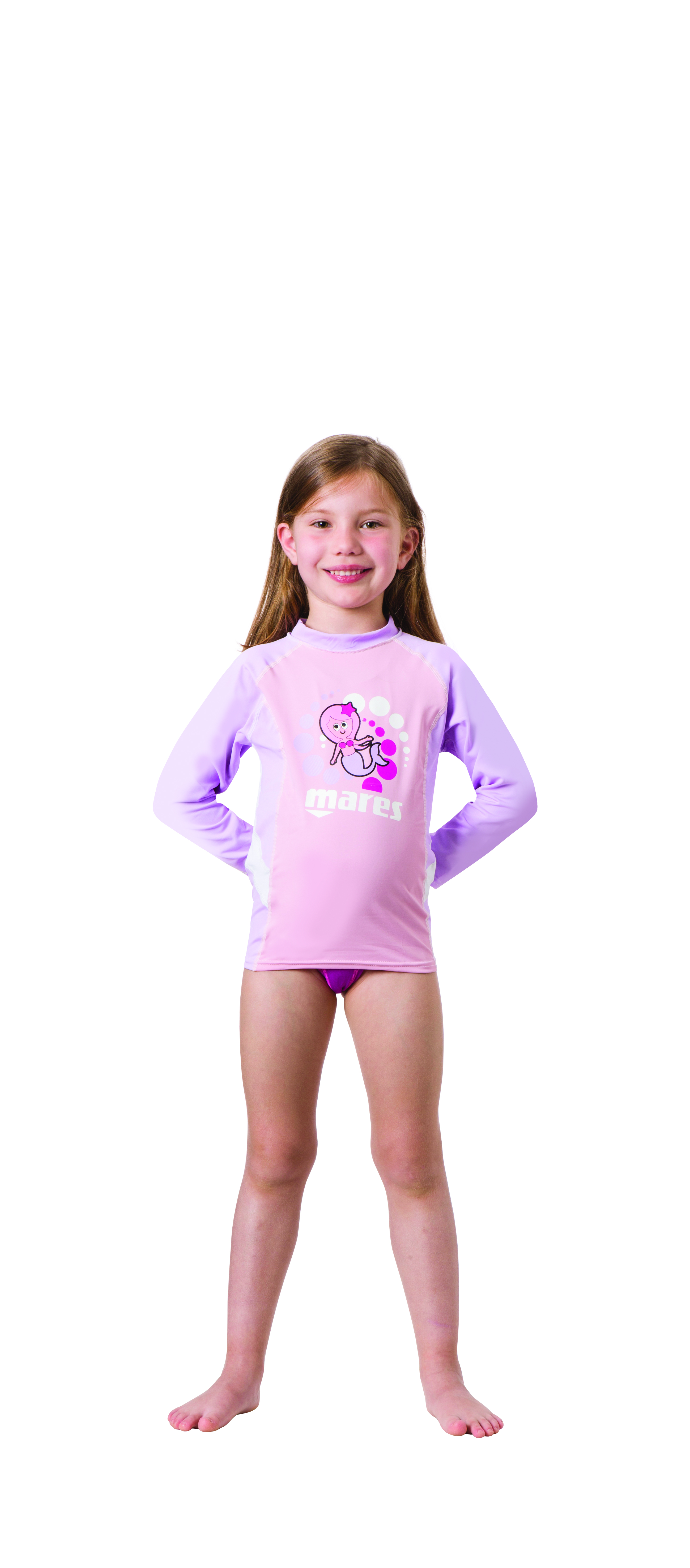 camiseta entallada proteccion sol manga larga niña rash guard