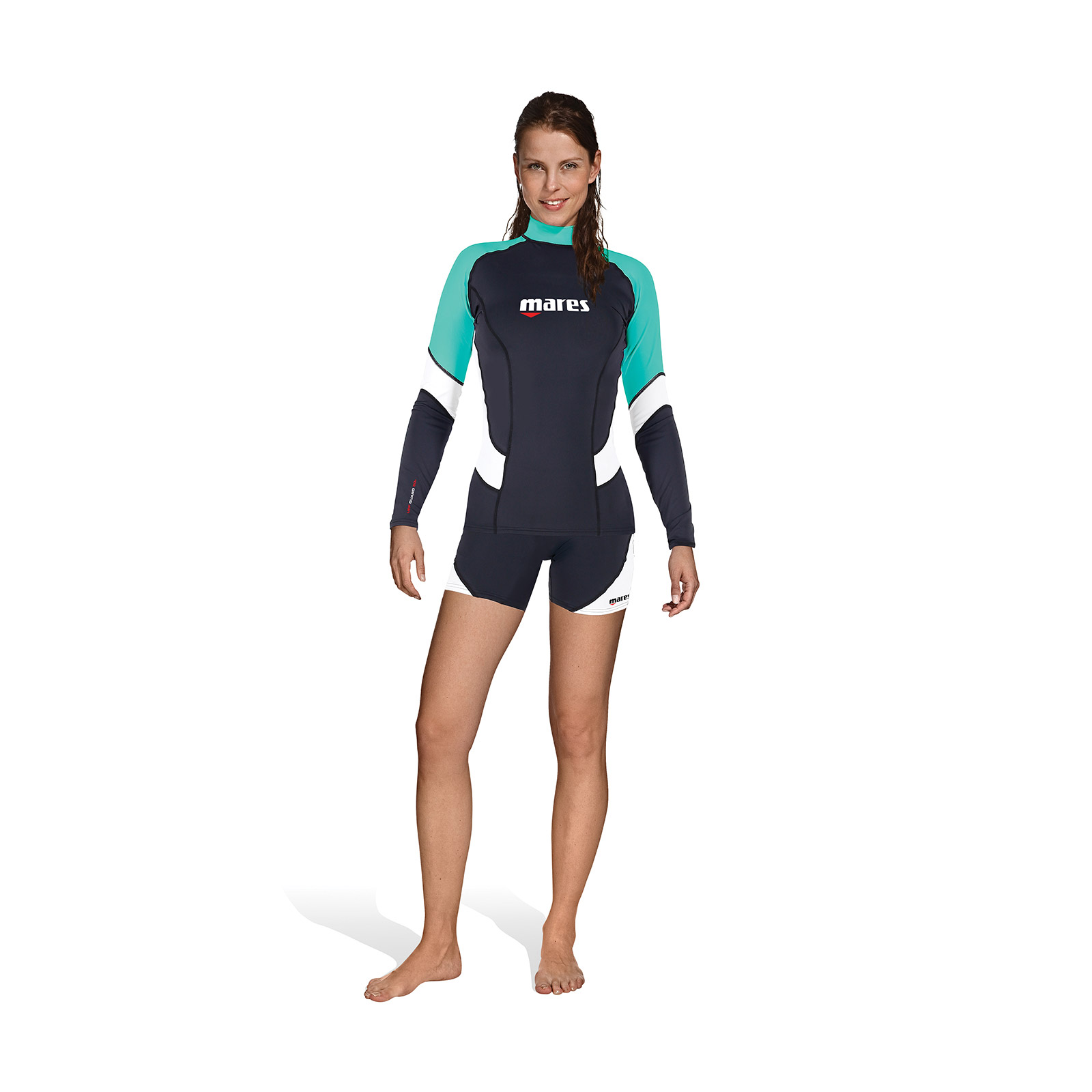 Coral Gardeners - Long Sleeve Zipped Rash Vest For Women - View #4