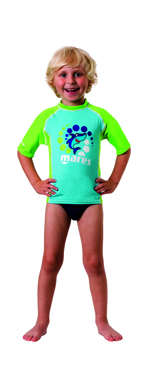 camiseta entallada proteccion sol manga larga niño rash guard