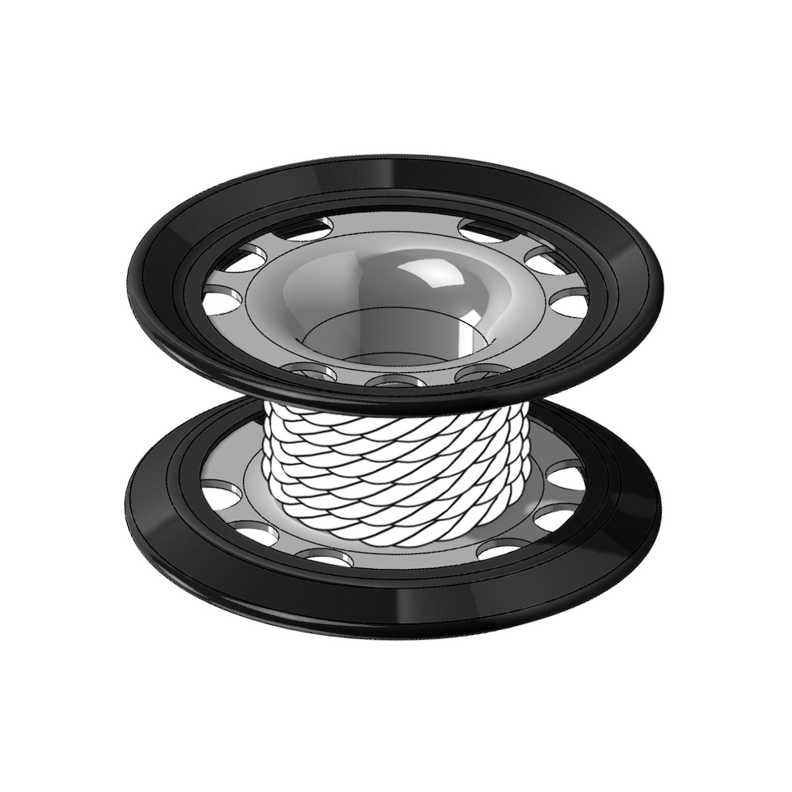 carrete recubierto para usar con dedo ss316 spool 15m- xr line