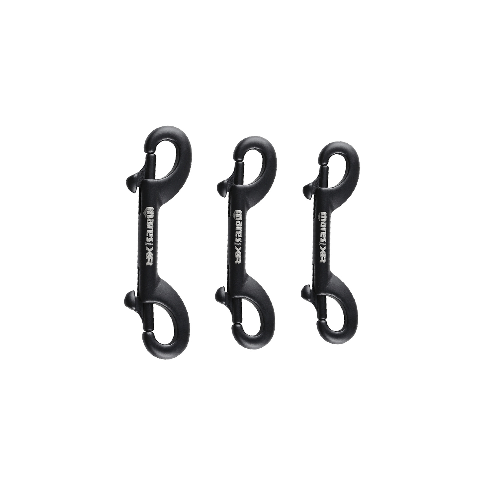 mosqueton negro dos aberturas recubrimiento ceramico ss316 bk -xr line